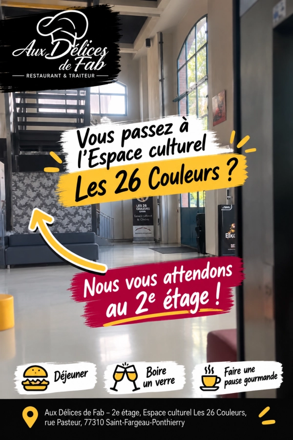 👋 Vous passez aux 26 Couleurs demain ? Montez au 2e étage ! Fab’ vous attend…
