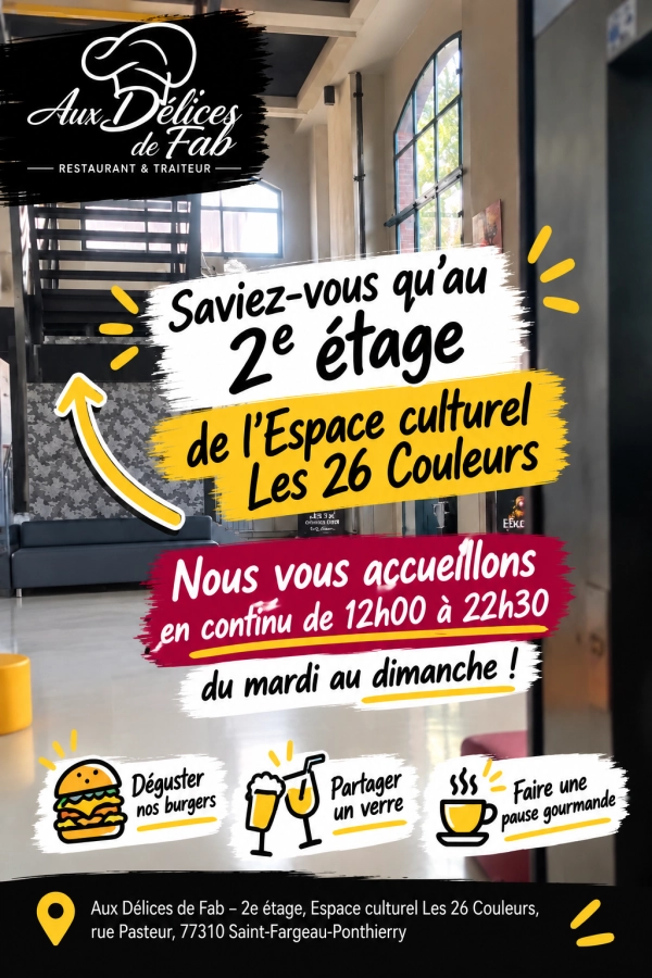 Vous savez ce qu’il se passe à l’Espace culturel Les 26 Couleurs ? Saviez-vous…