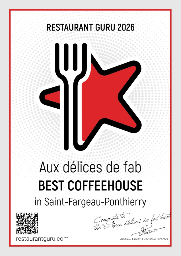 🏆 Une belle nouvelle ! Aux Délices de Fab reçoit la distinction « Best…
