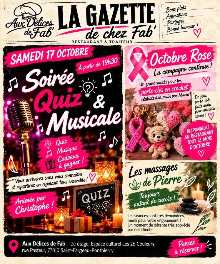 🎤 Vous arriverez sans vous connaître… et repartirez en rigolant tous ensemble !…